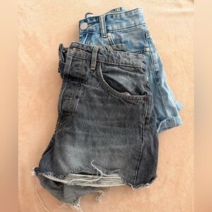 Bundle of 2 Jean shorts - Zara and princess Polly